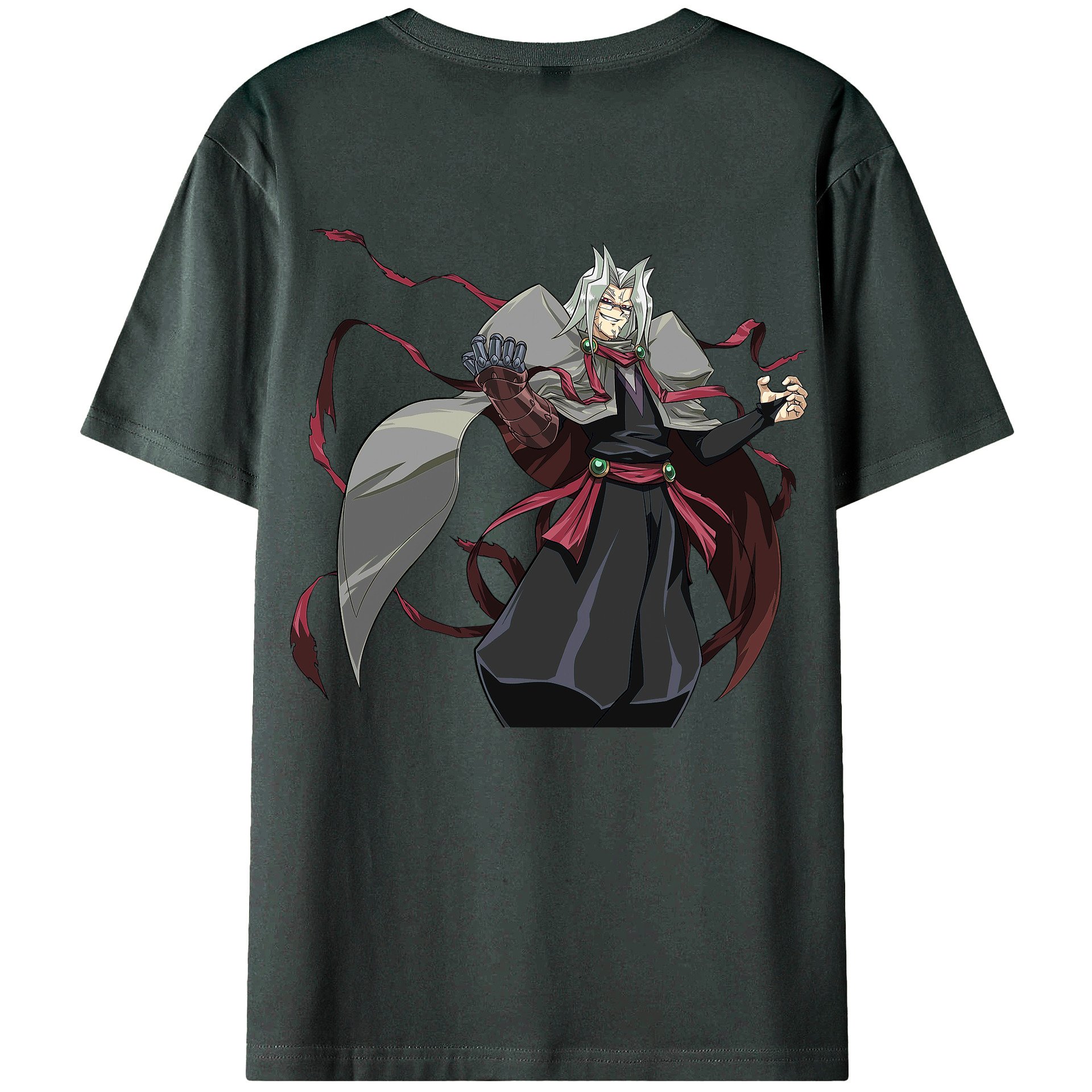 （画像用） 遊☆戯☆王 Yu-Gi-Oh! 綿100％ メンズ半袖Tシャツ（バックプリント） 通気性